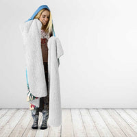 Belize Keel-billed Toucan Christmas Hooded Blanket Black Orchid Christmas Beach Vibe