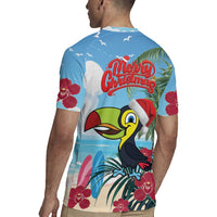 Belize Keel-billed Toucan Christmas Rugby Jersey Black Orchid Christmas Beach Vibe - Wonder Print Shop
