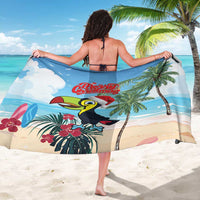 Belize Keel-billed Toucan Christmas Sarong Black Orchid Christmas Beach Vibe - Wonder Print Shop