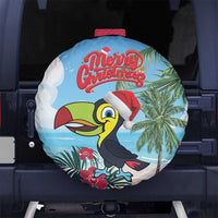 Belize Keel-billed Toucan Christmas Spare Tire Cover Black Orchid Christmas Beach Vibe - Wonder Print Shop