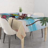 Belize Keel-billed Toucan Christmas Tablecloth Black Orchid Christmas Beach Vibe - Wonder Print Shop