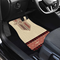 Traditional Romanian Car Mats With Red Traditional Embroidery Patterns