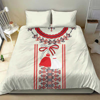 Happy Martisor Day Bedding Set Traditional Romanian Folklore Pattern