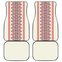Happy Martisor Day Car Mats Traditional Romanian Folklore Pattern