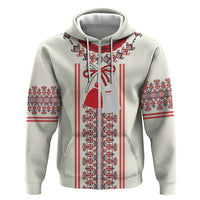 Happy Martisor Day Hoodie Traditional Romanian Folklore Pattern