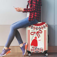 Happy Martisor Day Luggage Cover Traditional Romanian Folklore Pattern
