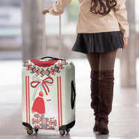 Happy Martisor Day Luggage Cover Traditional Romanian Folklore Pattern