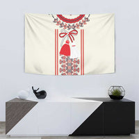 Happy Martisor Day Tapestry Traditional Romanian Folklore Pattern - Wonder Print Shop