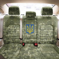 Ukraine Military Vyshyvanka Pattern Back Car Seat Cover Tryzub Emblem Tactical Style - Wonder Print Shop
