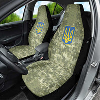 Ukraine Military Vyshyvanka Pattern Car Seat Cover Tryzub Emblem Tactical Style - Wonder Print Shop