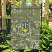 Ukraine Military Vyshyvanka Pattern Garden Flag Tryzub Emblem Tactical Style - Wonder Print Shop
