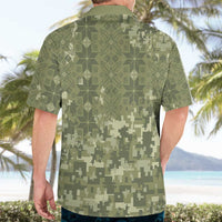 Ukraine Military Vyshyvanka Pattern Hawaiian Shirt Tryzub Emblem Tactical Style - Wonder Print Shop