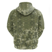 Ukraine Military Vyshyvanka Pattern Hoodie Tryzub Emblem Tactical Style - Wonder Print Shop