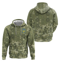Ukraine Military Vyshyvanka Pattern Hoodie Tryzub Emblem Tactical Style - Wonder Print Shop