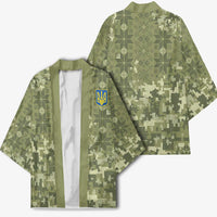 Ukraine Military Vyshyvanka Pattern Kimono Tryzub Emblem Tactical Style - Wonder Print Shop