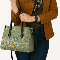 Ukraine Military Vyshyvanka Pattern Leather Bag Tryzub Emblem Tactical Style - Wonder Print Shop