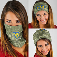 Ukraine Military Vyshyvanka Pattern Neck Gaiter Tryzub Emblem Tactical Style - Wonder Print Shop