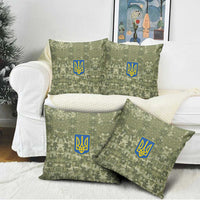 Ukraine Military Vyshyvanka Pattern Pillow Cover Tryzub Emblem Tactical Style - Wonder Print Shop