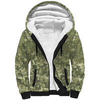 Ukraine Military Vyshyvanka Pattern Sherpa Hoodie Tryzub Emblem Tactical Style - Wonder Print Shop