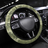 Ukraine Military Vyshyvanka Pattern Steering Wheel Cover Tryzub Emblem Tactical Style - Wonder Print Shop