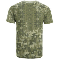 Ukraine Military Vyshyvanka Pattern T Shirt Tryzub Emblem Tactical Style - Wonder Print Shop