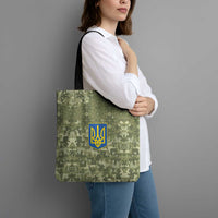 Ukraine Military Vyshyvanka Pattern Tote Bag Tryzub Emblem Tactical Style - Wonder Print Shop