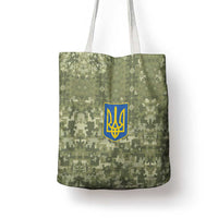 Ukraine Military Vyshyvanka Pattern Tote Bag Tryzub Emblem Tactical Style - Wonder Print Shop