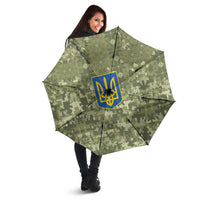 Ukraine Military Vyshyvanka Pattern Umbrella Tryzub Emblem Tactical Style - Wonder Print Shop