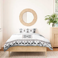 Ukraine Military Vyshyvanka Pattern Bedding Set Ukrainian Heritage White Tactical Style - Wonder Print Shop