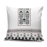 Ukraine Military Vyshyvanka Pattern Pillow Cover Ukrainian Heritage White Tactical Style - Wonder Print Shop
