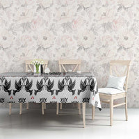 Ukraine Military Vyshyvanka Pattern Tablecloth Ukrainian Heritage White Tactical Style - Wonder Print Shop