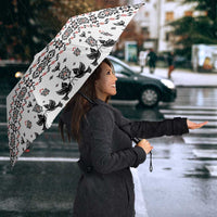 Ukraine Military Vyshyvanka Pattern Umbrella Ukrainian Heritage White Tactical Style - Wonder Print Shop