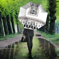 Ukraine Military Vyshyvanka Pattern Umbrella Ukrainian Heritage White Tactical Style - Wonder Print Shop