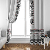 Ukraine Military Vyshyvanka Pattern Window Curtain Ukrainian Heritage White Tactical Style - Wonder Print Shop