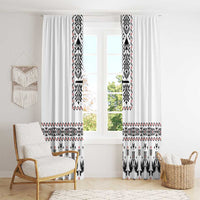 Ukraine Military Vyshyvanka Pattern Window Curtain Ukrainian Heritage White Tactical Style - Wonder Print Shop