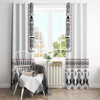 Ukraine Military Vyshyvanka Pattern Window Curtain Ukrainian Heritage White Tactical Style - Wonder Print Shop