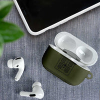 Ukraine Military Vyshyvanka Pattern AirPods Case Ukrainian Heritage Green Tactical Style - Wonder Print Shop