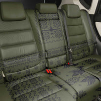 Ukraine Military Vyshyvanka Pattern Back Car Seat Cover Ukrainian Heritage Green Tactical Style - Wonder Print Shop
