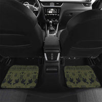 Ukraine Military Vyshyvanka Pattern Car Mats Ukrainian Heritage Green Tactical Style - Wonder Print Shop