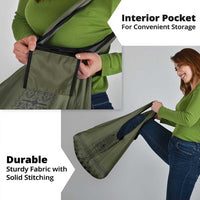 Ukraine Military Vyshyvanka Pattern Grocery Bag Ukrainian Heritage Green Tactical Style - Wonder Print Shop