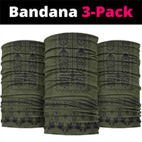 Ukraine Military Vyshyvanka Pattern Neck Gaiter Ukrainian Heritage Green Tactical Style - Wonder Print Shop