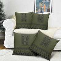 Ukraine Military Vyshyvanka Pattern Pillow Cover Ukrainian Heritage Green Tactical Style - Wonder Print Shop