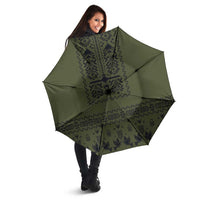 Ukraine Military Vyshyvanka Pattern Umbrella Ukrainian Heritage Green Tactical Style - Wonder Print Shop