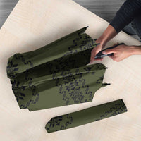 Ukraine Military Vyshyvanka Pattern Umbrella Ukrainian Heritage Green Tactical Style - Wonder Print Shop
