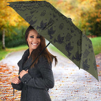 Ukraine Military Vyshyvanka Pattern Umbrella Ukrainian Heritage Green Tactical Style - Wonder Print Shop