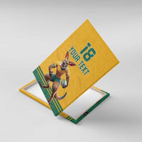 Custom Australia Rugby Canvas Wall Art Wallabies Mascot Sporty Style - Wonder Print Shop