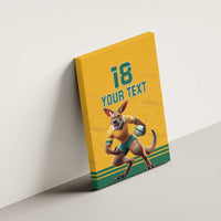Custom Australia Rugby Canvas Wall Art Wallabies Mascot Sporty Style - Wonder Print Shop