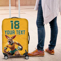Custom Australia Rugby Luggage Cover Wallabies Mascot Sporty Style - Wonder Print Shop