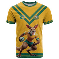 Custom Australia Rugby T Shirt Wallabies Mascot Sporty Style - Wonder Print Shop