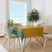 Custom Australia Rugby Tablecloth Wallabies Mascot Sporty Style - Wonder Print Shop